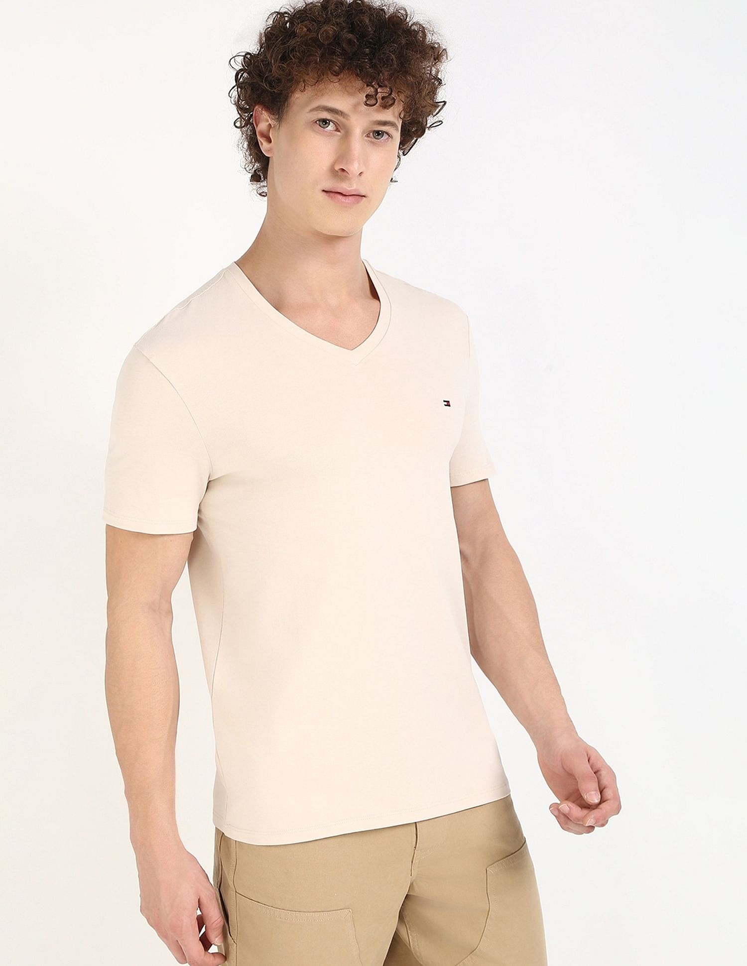 Tommy Hilfiger Solid Slim-Fit Cotton T-Shirt