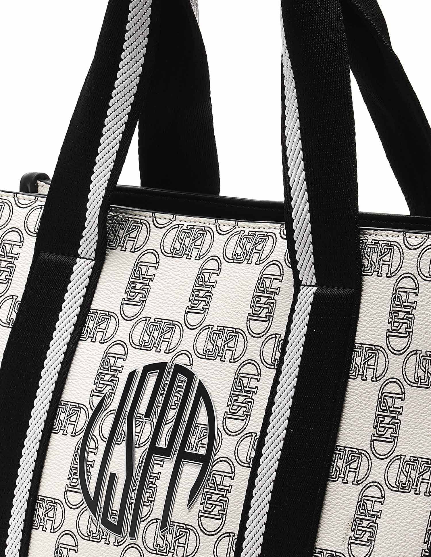 U.S. Polo Assn. Monogram Mendy Satchel Bag
