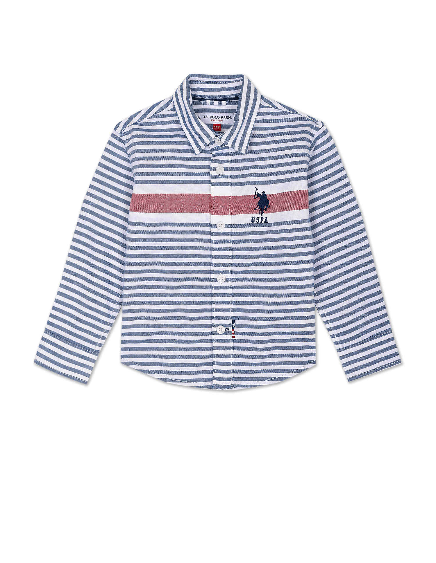 U.S. Polo Assn. Kids Boys Iconic Horizontal Stripe Shirt
