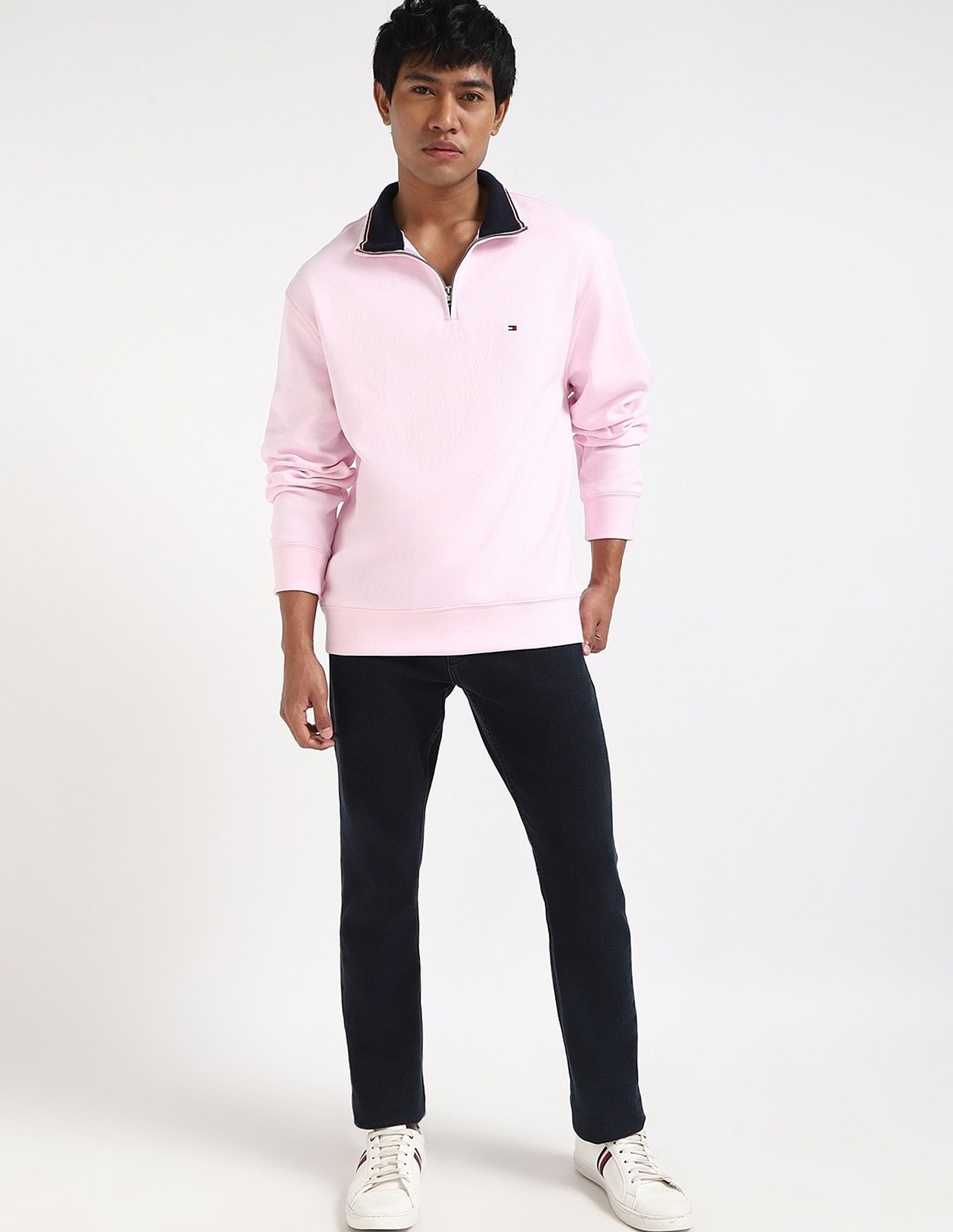 Tommy Hilfiger Solid Regular-Fit Cotton Sweatshirt