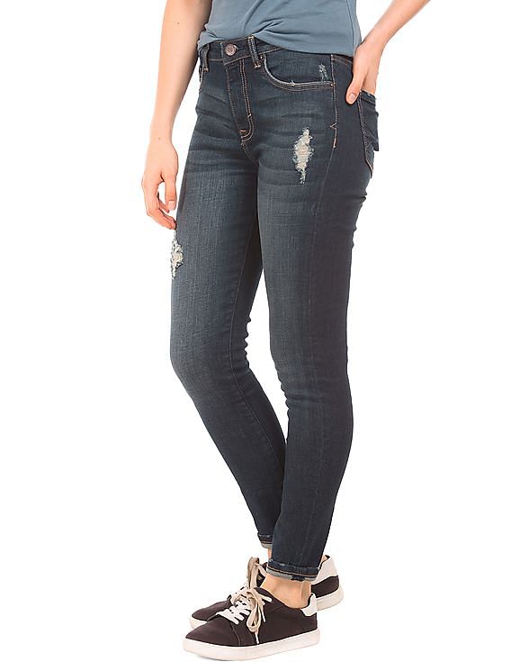 Aeropostale High Rise Ripped Jeans
