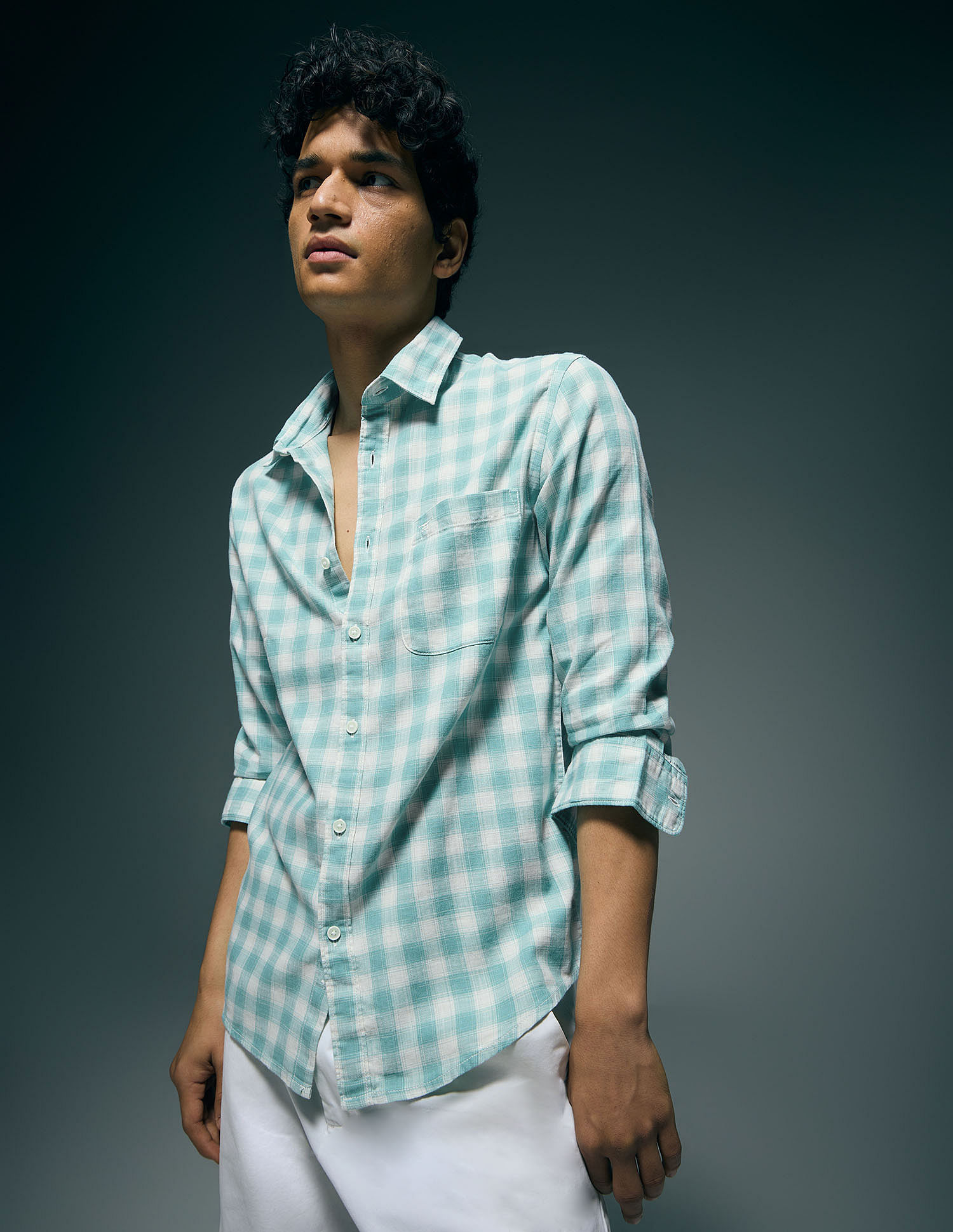 Flying Machine Slim Fit Digitopia Shirt