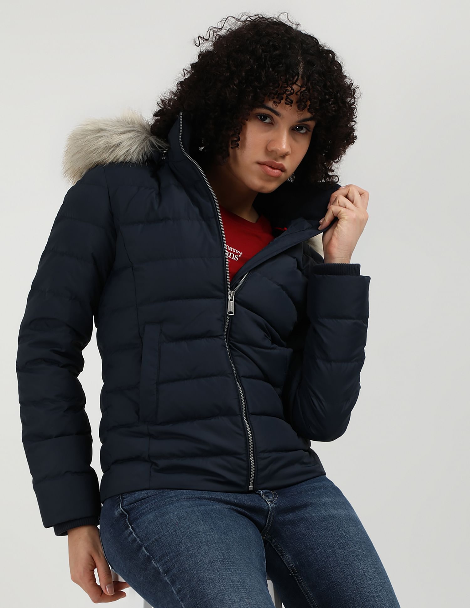 Buy Tommy Hilfiger Basic Hooded Down Padded Jacket NNNOW