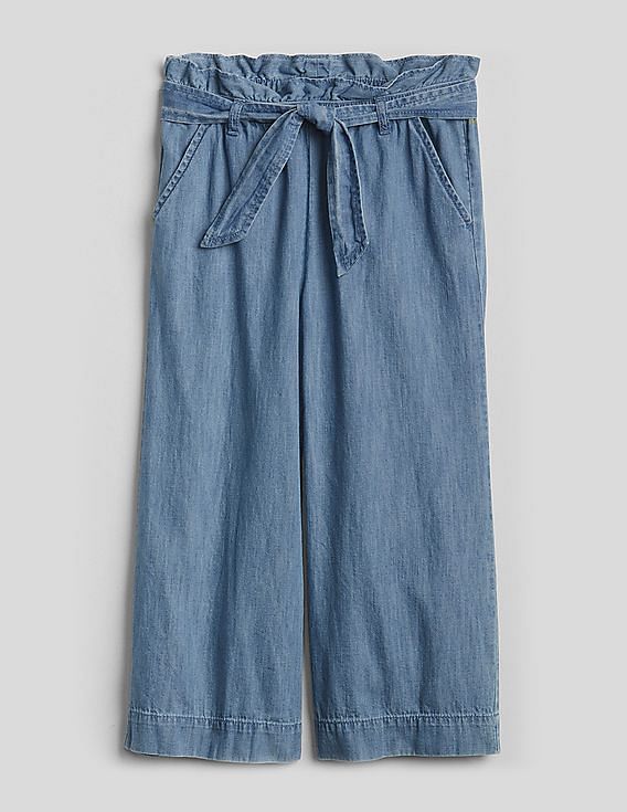Max Mara Sportmax - Blue denim culottes with a distressed effect CARAMBA -  buy with Cyprus delivery at Symbol
