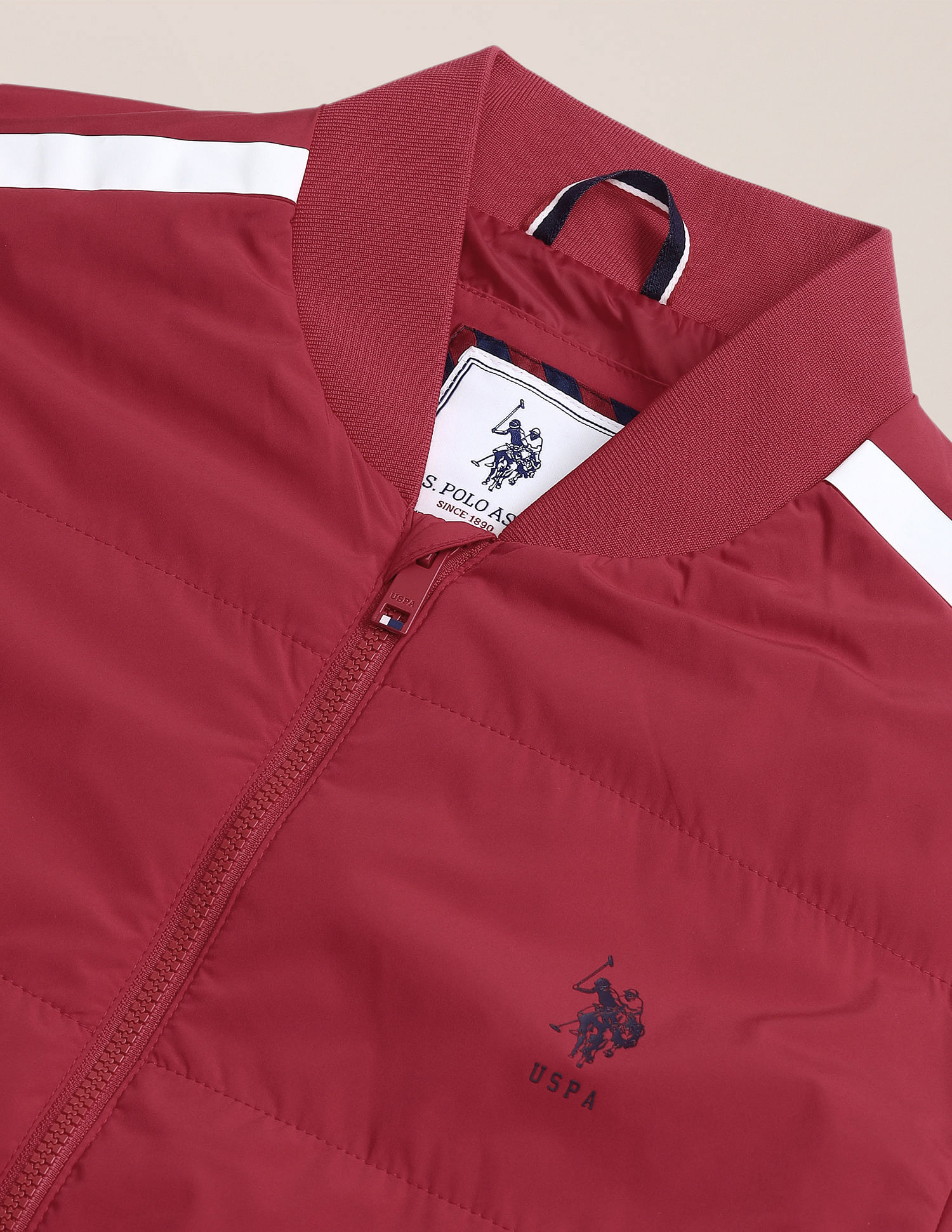 U.S. Polo Assn. Regular Fit Solid Bomber Jacket