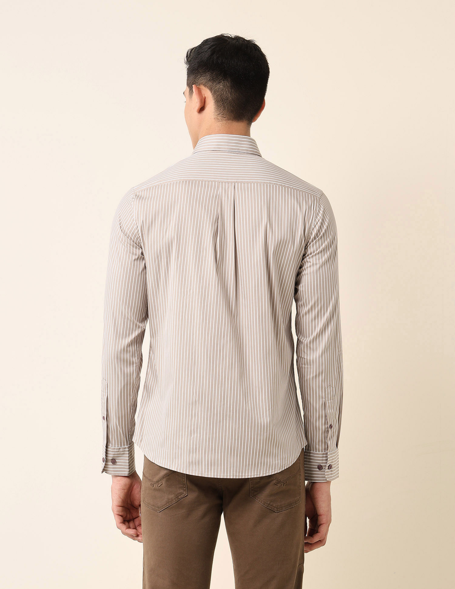 U.S. Polo Assn. Tailored Fit Vertical Striped Shirt