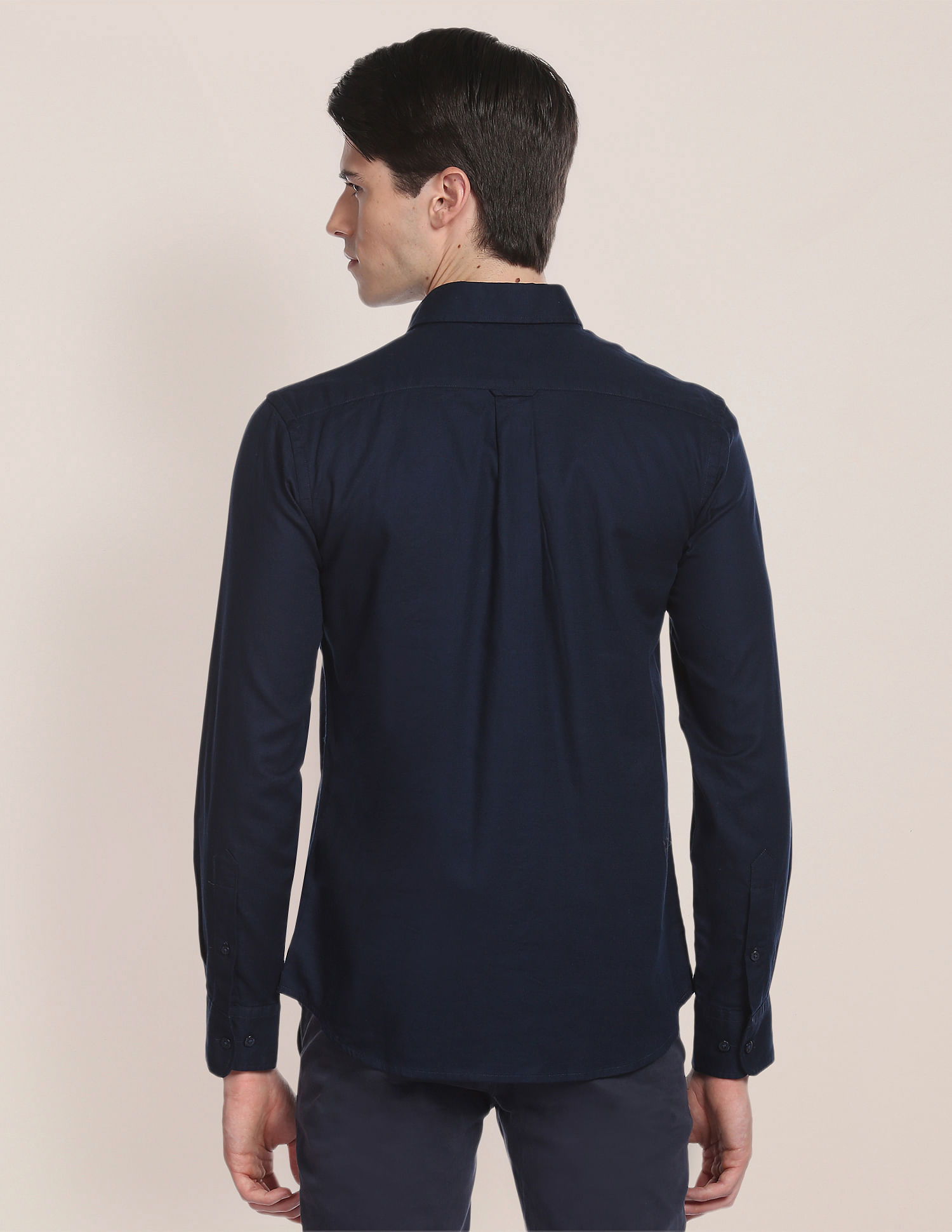 U.S. Polo Assn. Birdseye Dobby Textured Solid Shirt