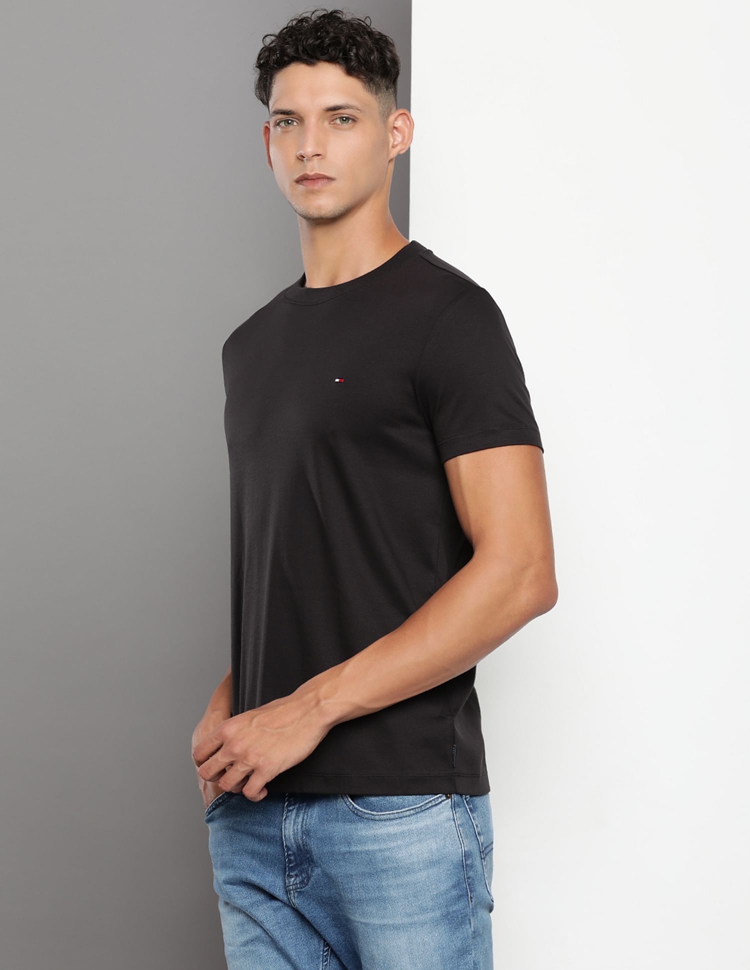 Tommy Hilfiger Crew Neck Luxury  Interlock T-Shirt