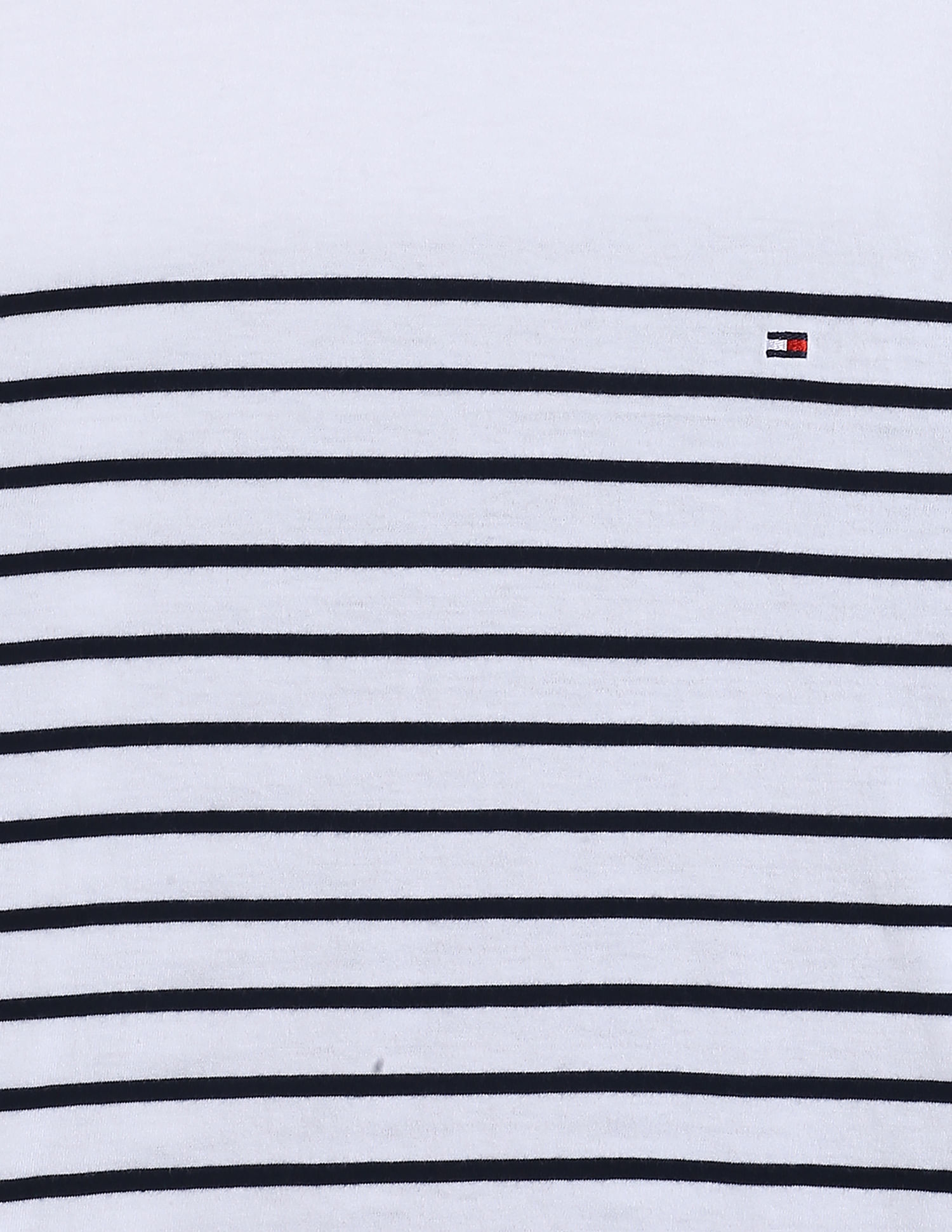 Tommy Hilfiger Boys Blue Horizontal Striped T-Shirt