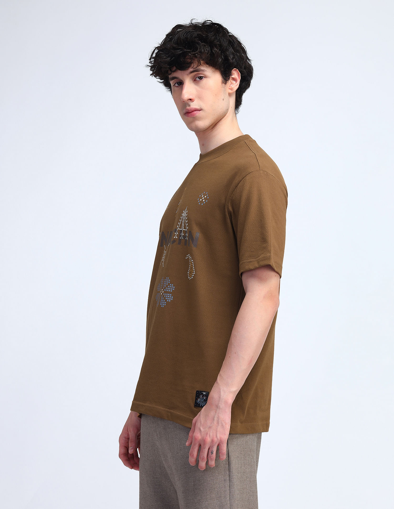 Flying Machine Cotton Relaxed Fit T-Shirt