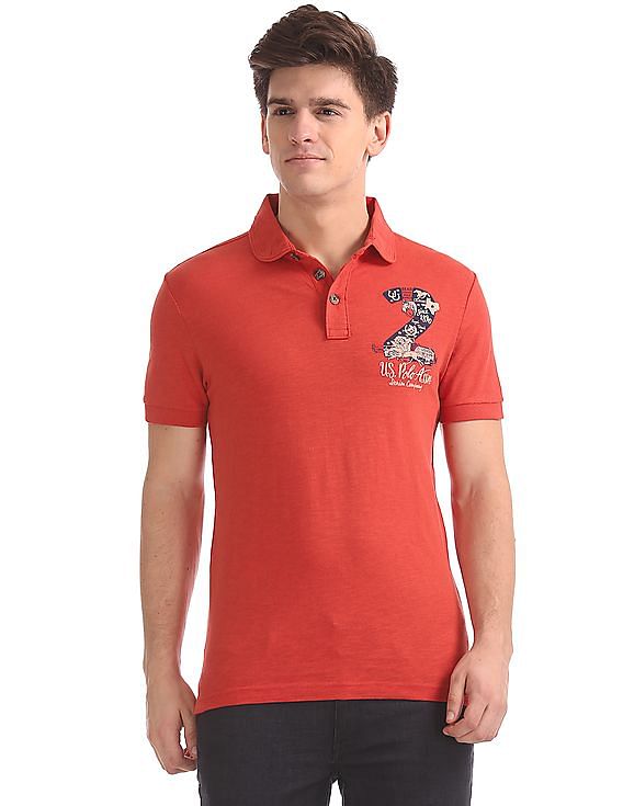 U.S. Polo Assn. Denim Co. Muscle Fit Slubbed Polo Shirt