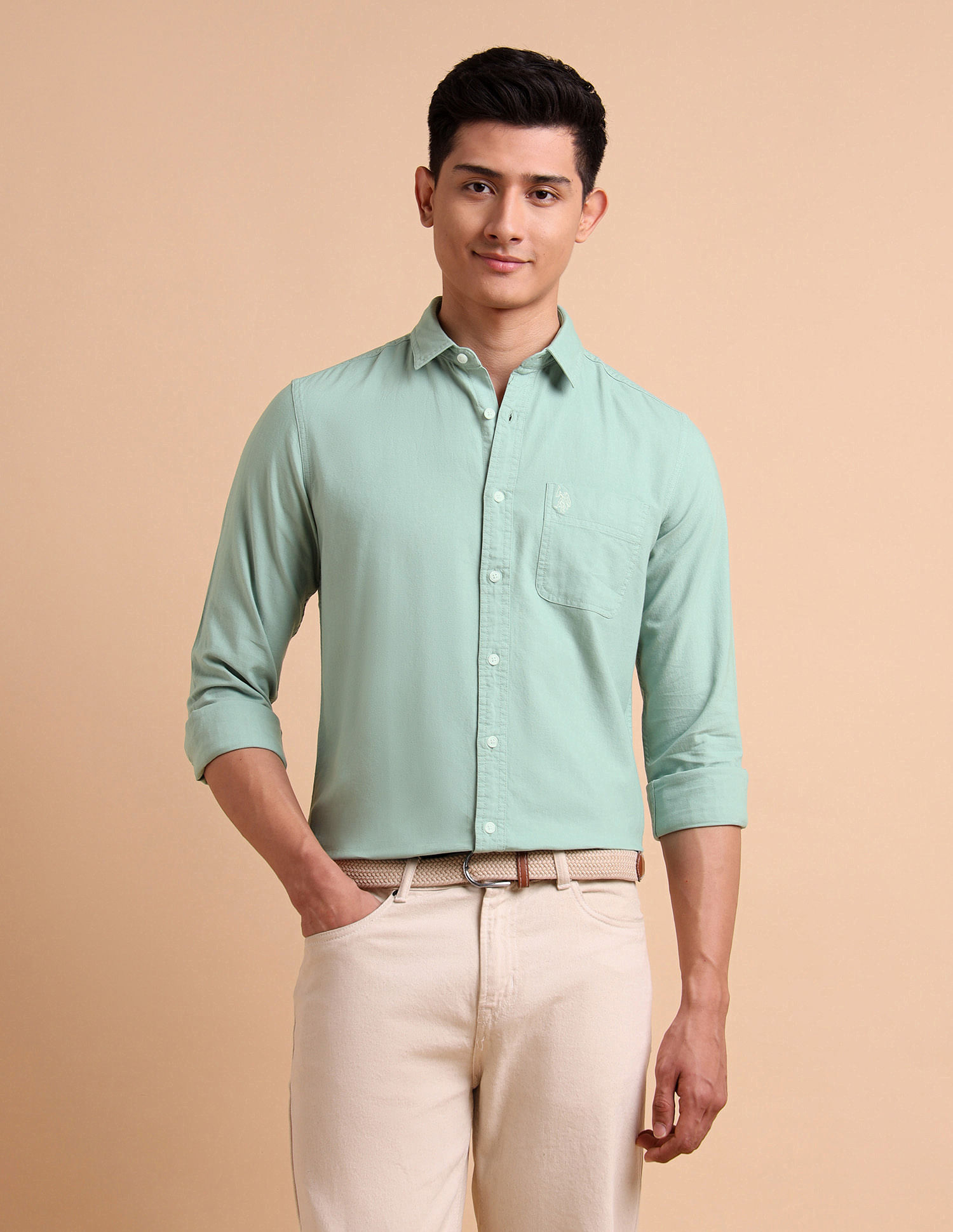 U.S. Polo Assn. Denim Co. Garment Dyed Oxford Shirt