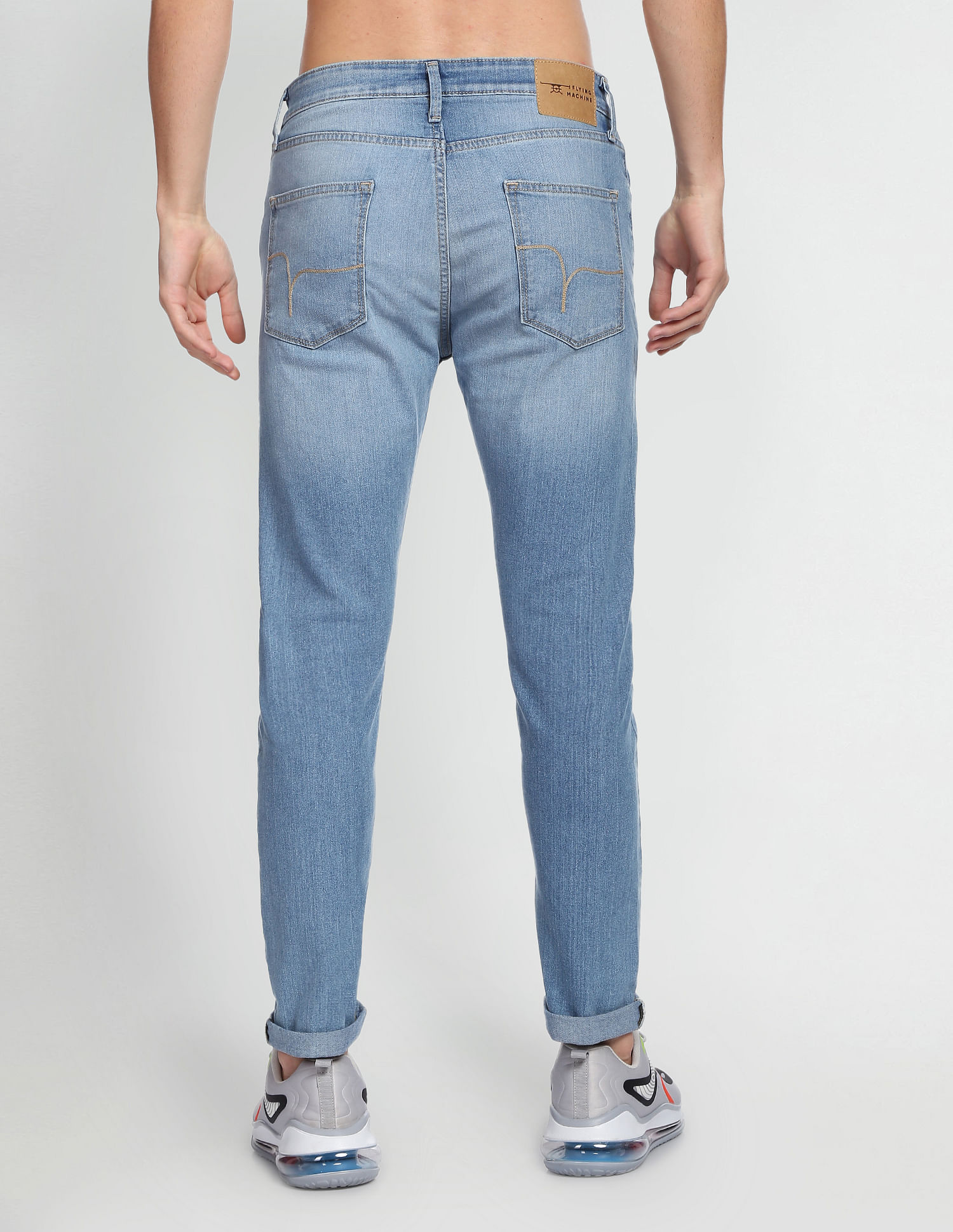 Flying Machine Slash Slim Tapered Stone Wash Jeans