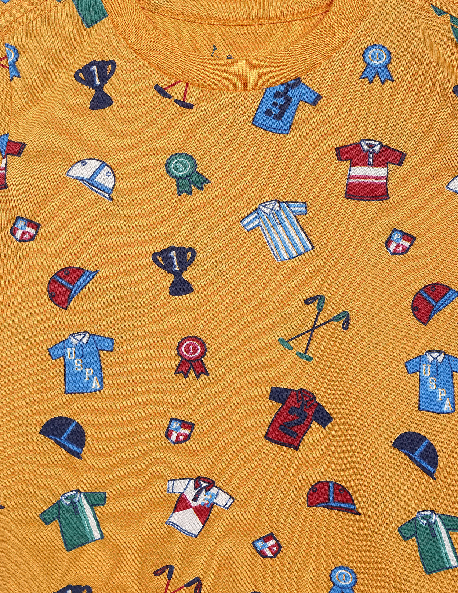 U.S. Polo Assn. Kids Boys All Over Print Cotton T-Shirt