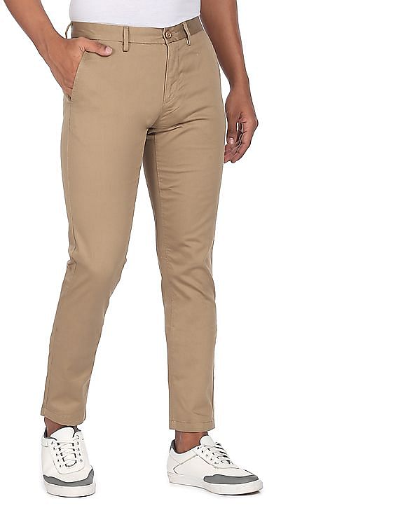 Buy Multicoloured Cotton Blend Mid Rise Casual Trousers Online In India At  Discounted Prices