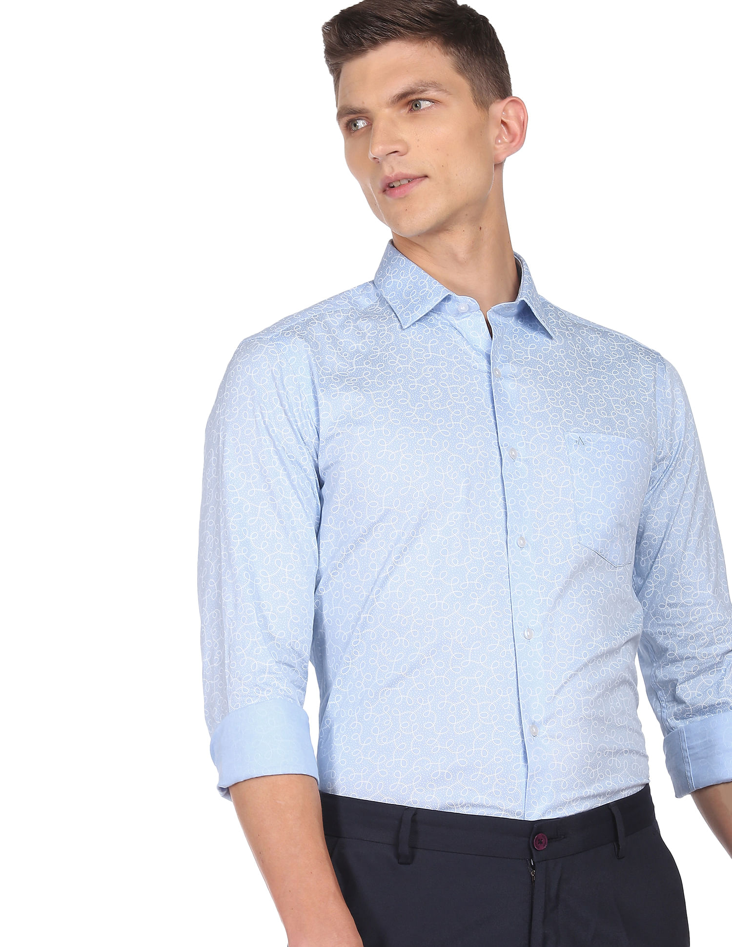 Baby blue formal store shirt