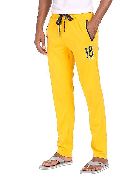 Yellow Lower Track Pants