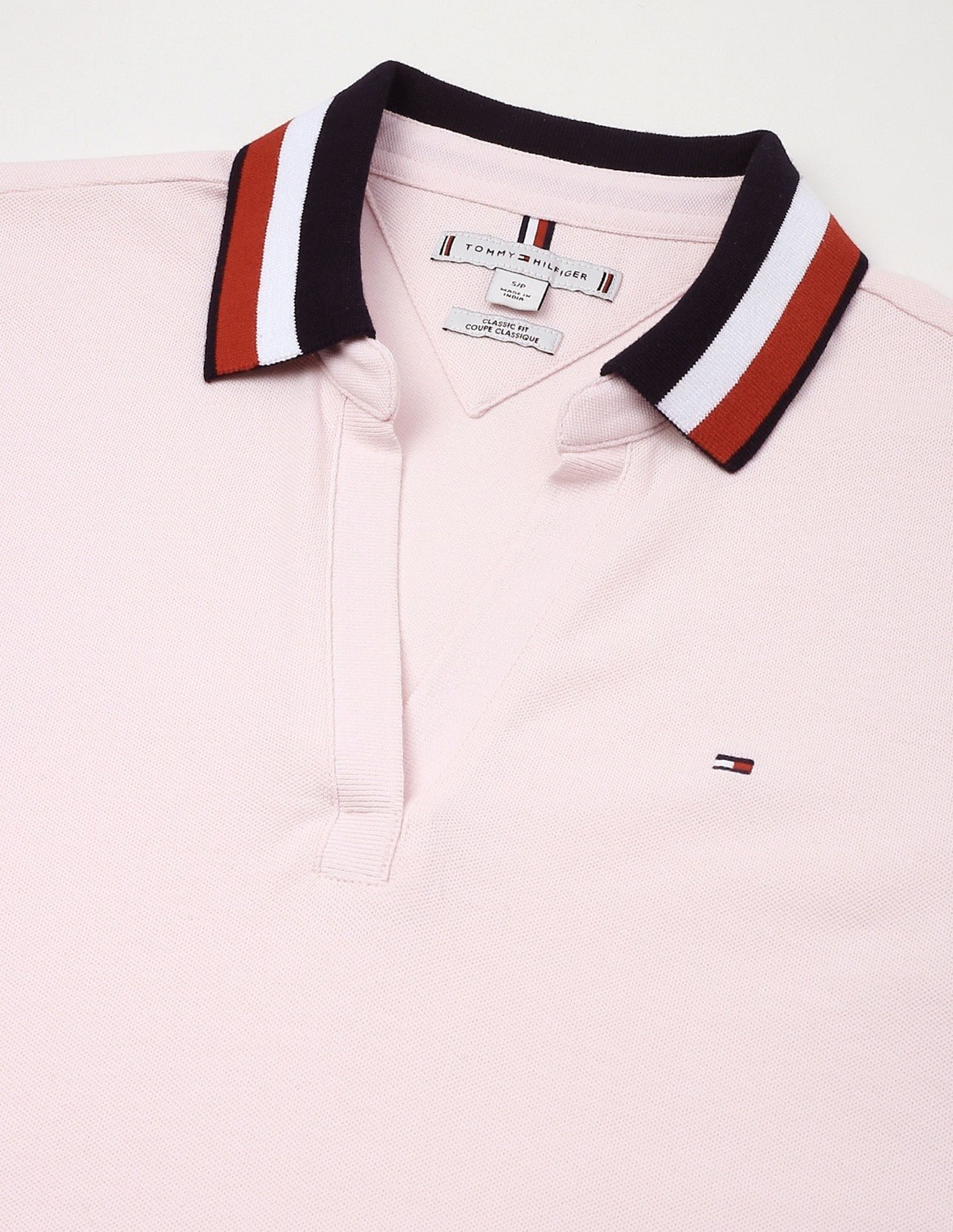 Tommy Hilfiger Solid Regular Fit Cotton Polo Shirt