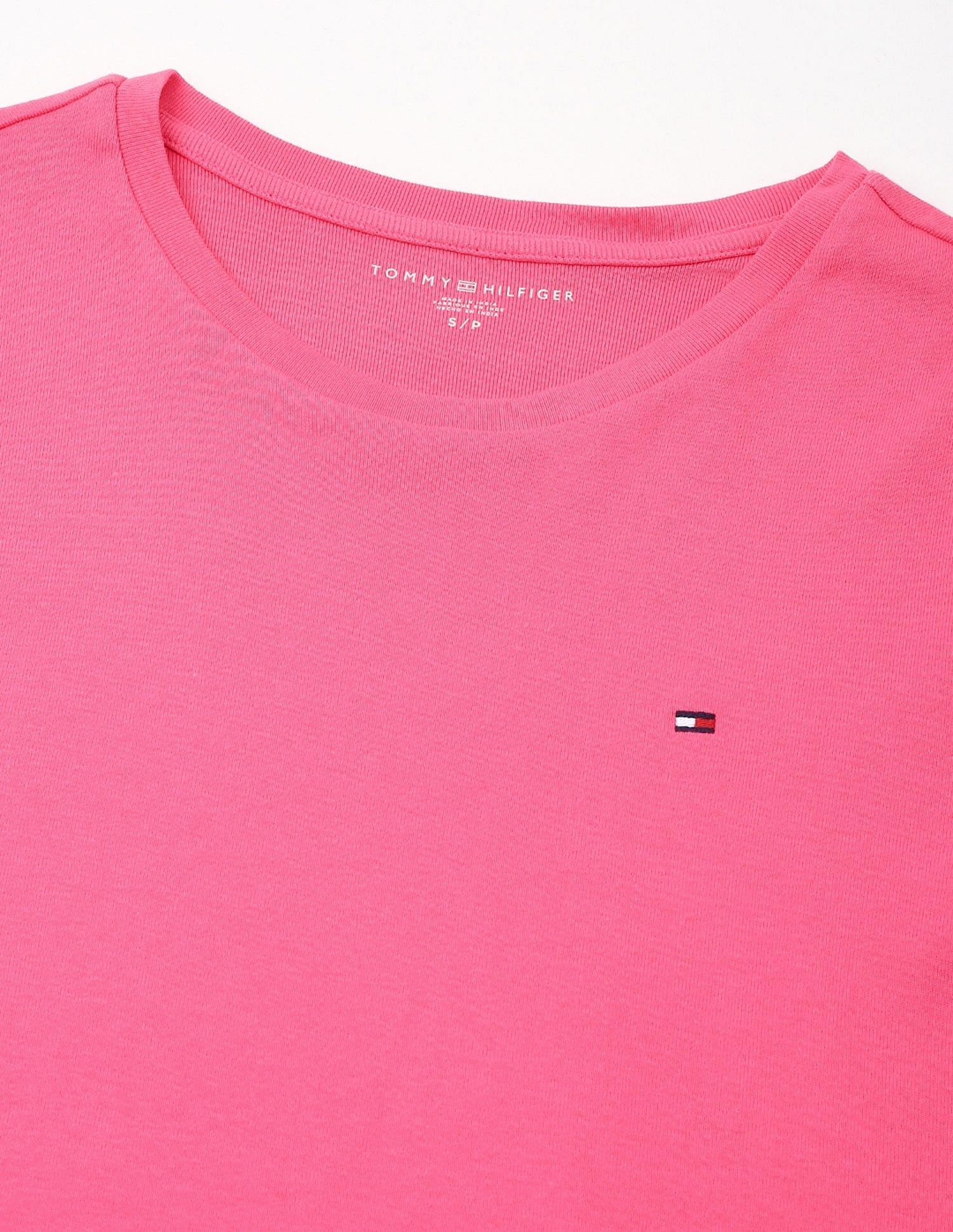 Tommy Hilfiger Solid Regular-Fit Cotton T-Shirt