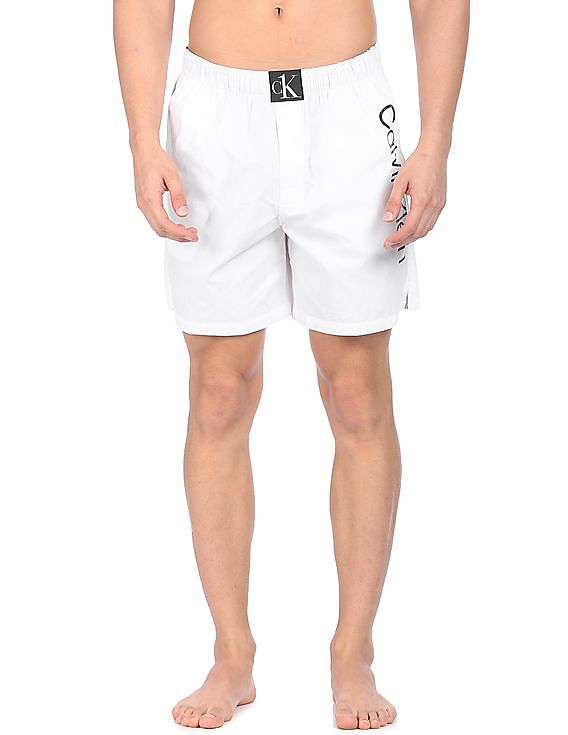 Calvin Klein Underwear Men White Mid Rise Solid Cotton Boxers