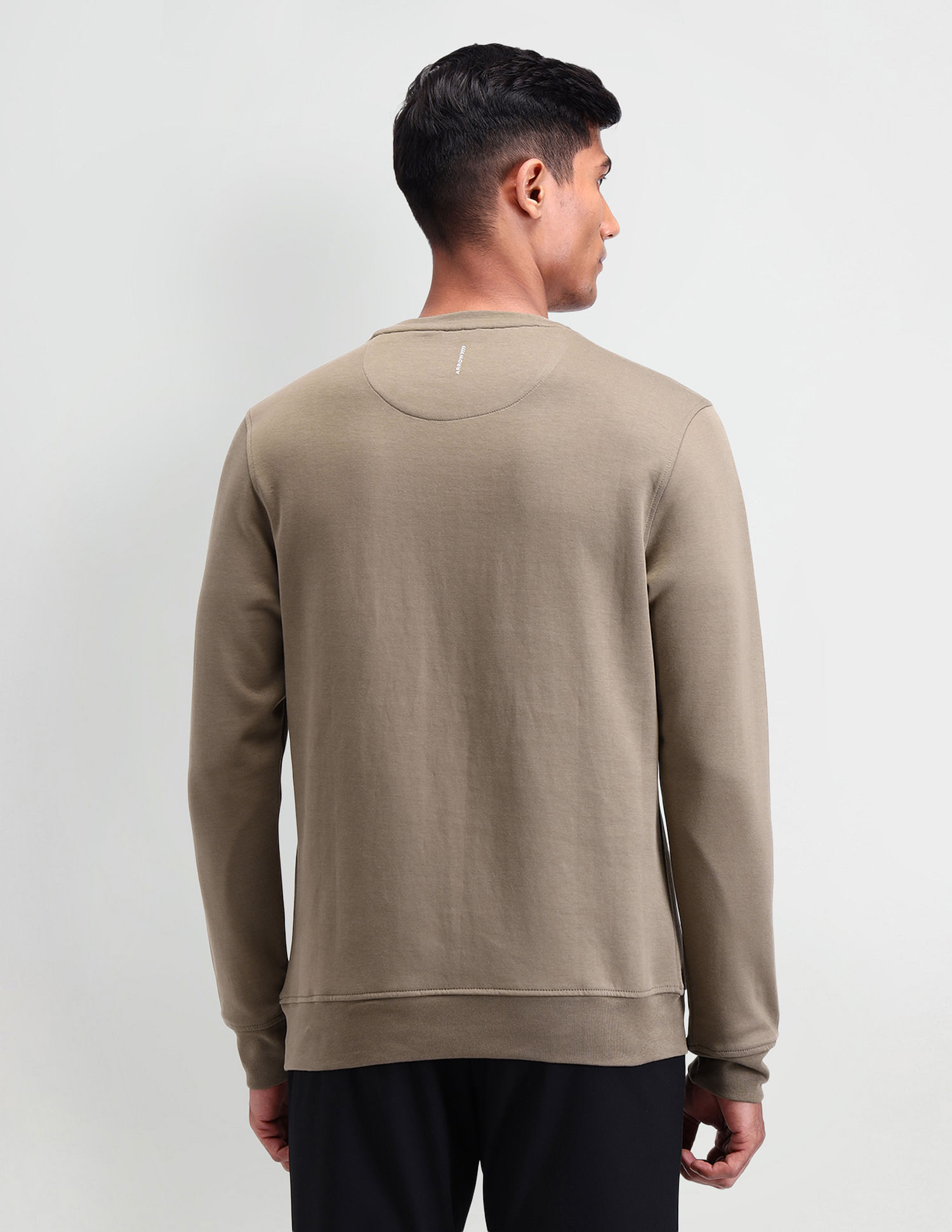 Arrow Newyork Crew Neck Typographic Sweatshirt