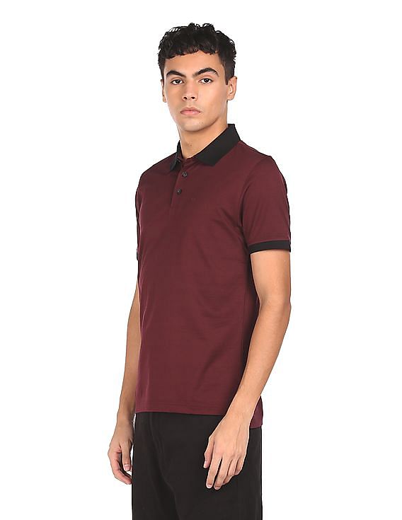 Mens burgundy cheap ralph lauren shirt