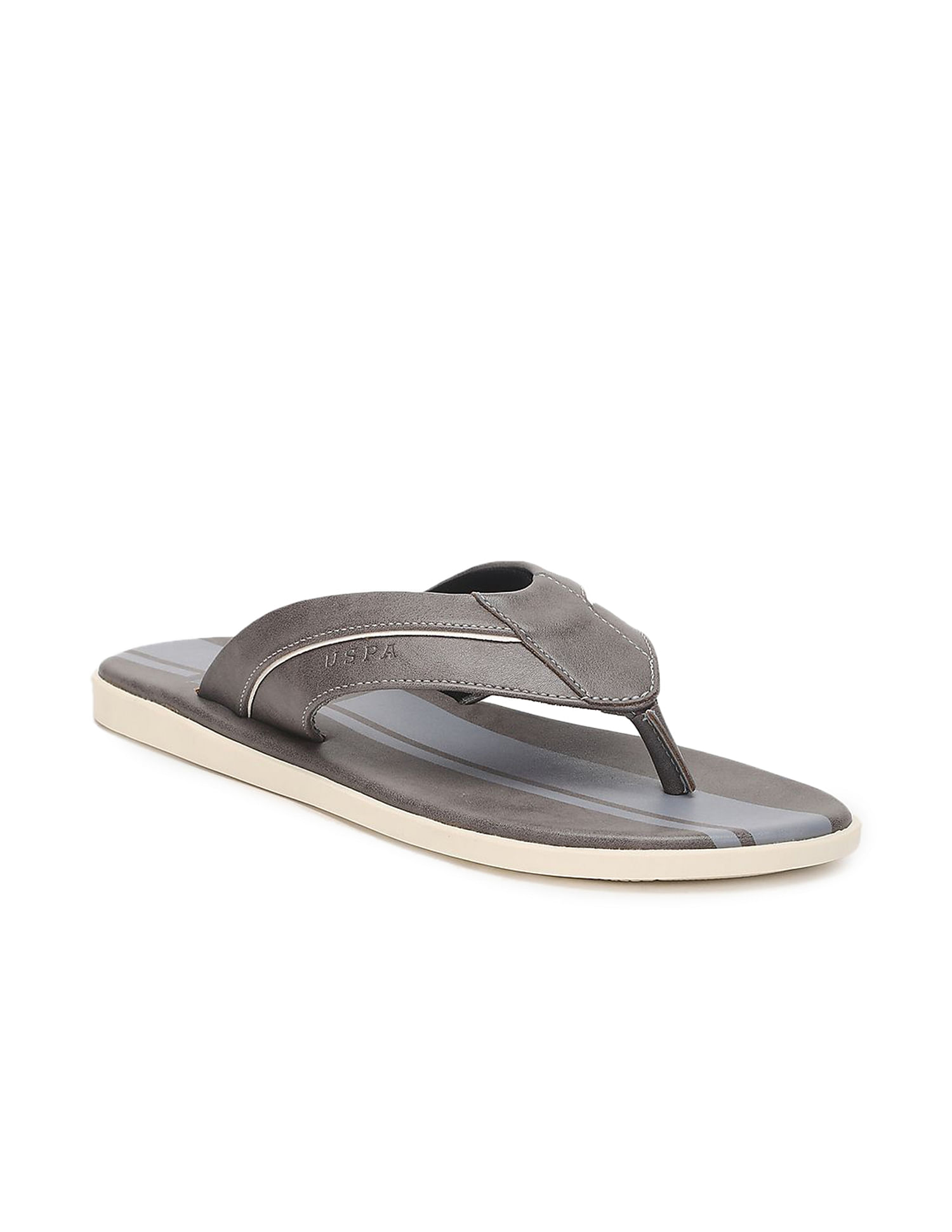 U.S. Polo Assn. Broad V-Strap Printed Non-Skid Codette Flip Flops