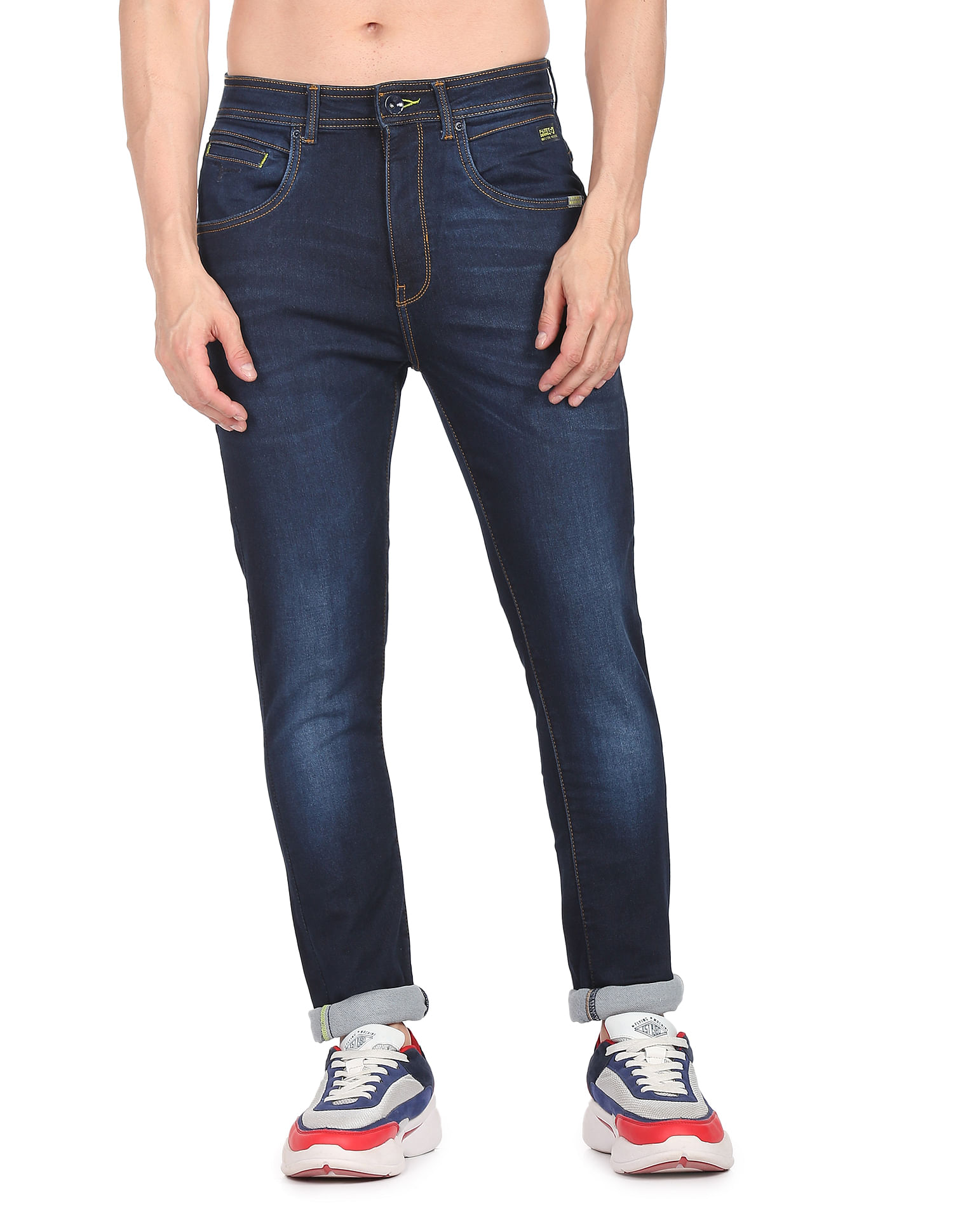 Flying Machine Stone Wash Jogger Fit Jeans
