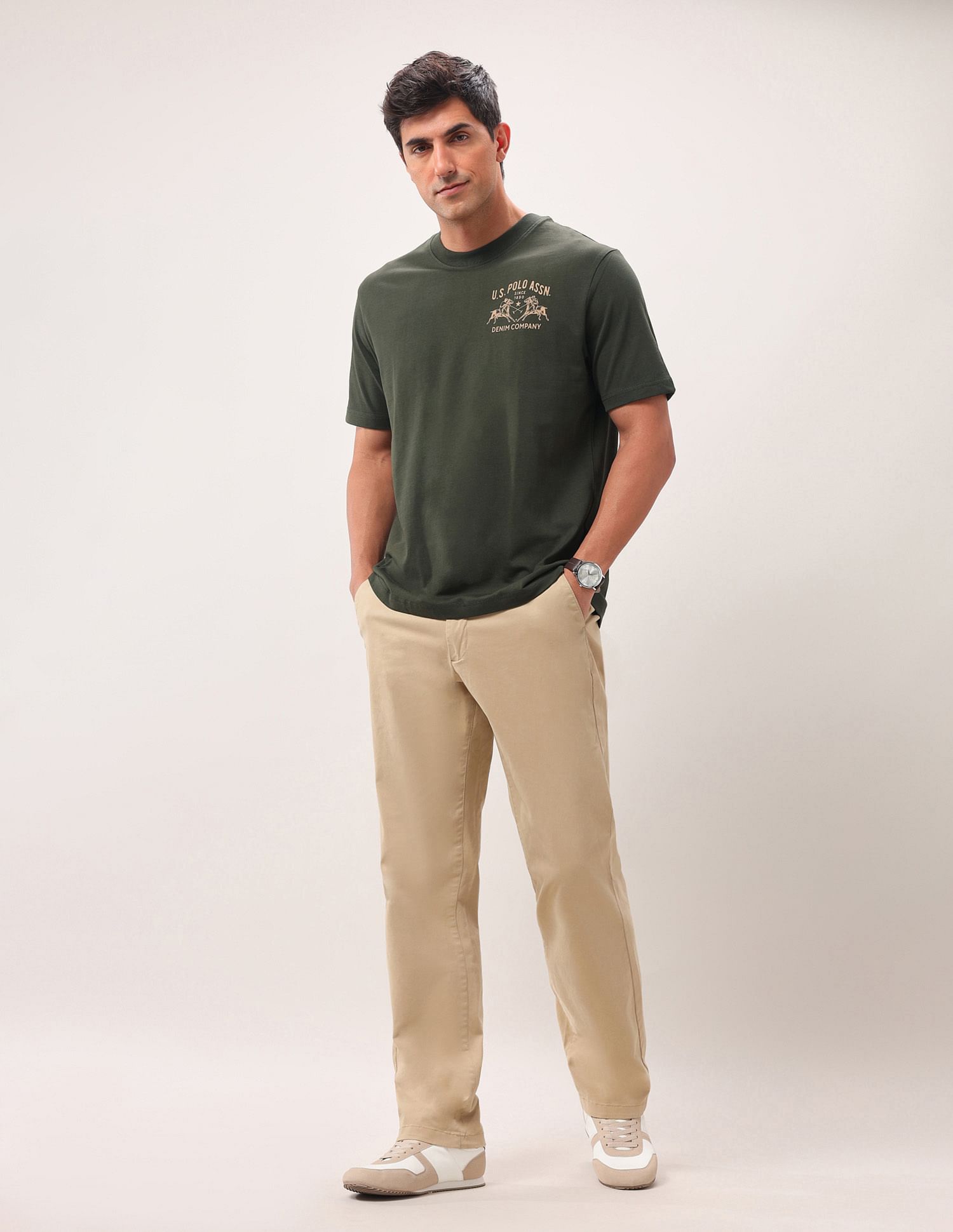 U.S. Polo Assn. Denim Co. Brand Printed Oversized Fit T-Shirt