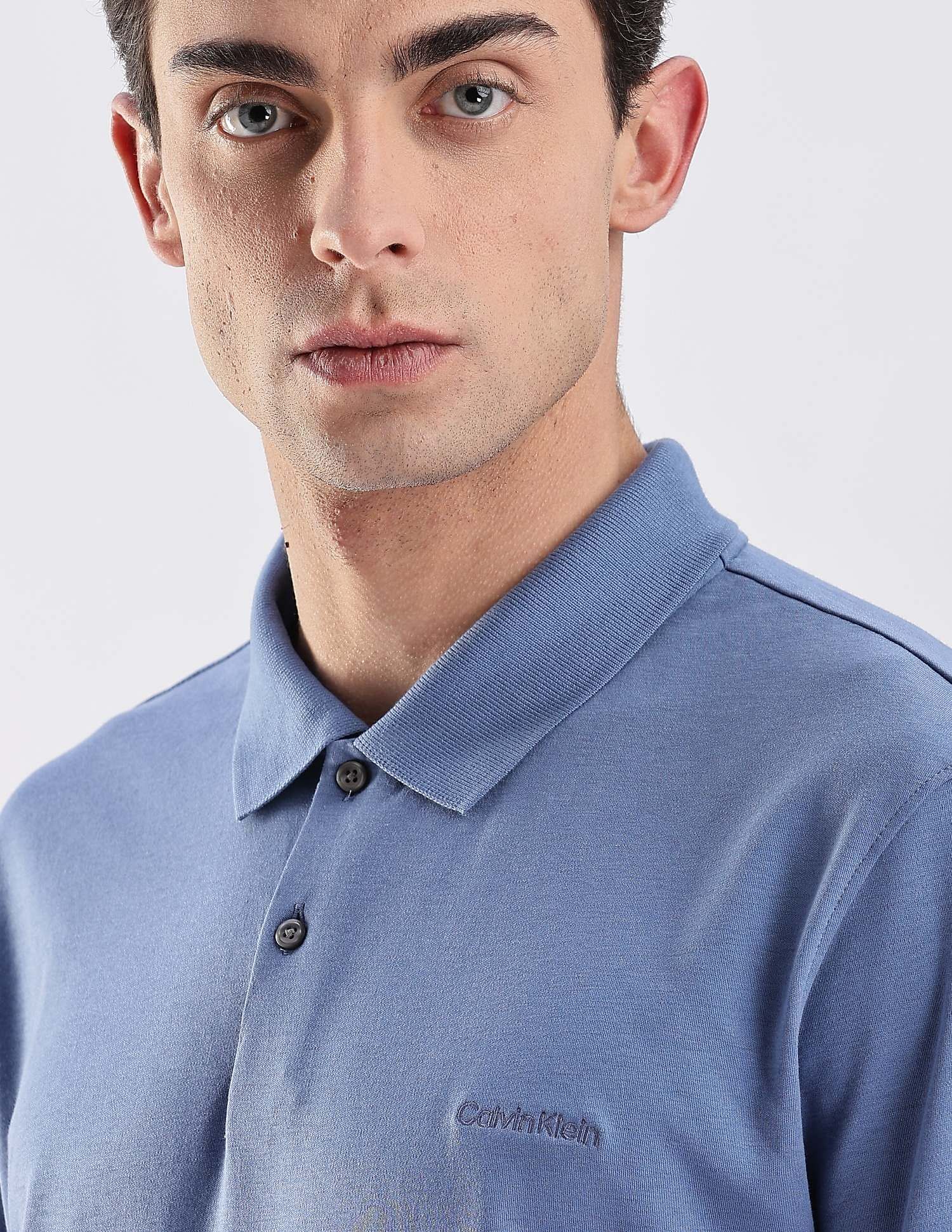 Calvin Klein Jeans Regular-Fit Solid Cotton Polo Shirt