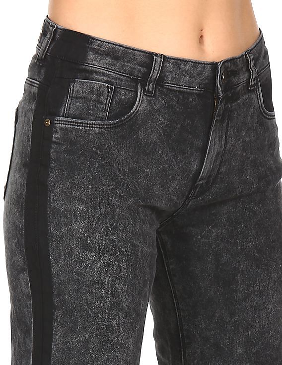 Flying Machine Women Flared Fit Acid Wash Jeans