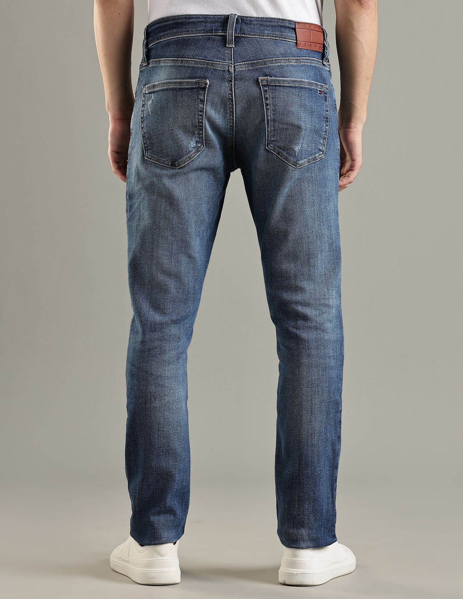 Tommy Hilfiger Cotton Slim Fit Mid Rise Jeans