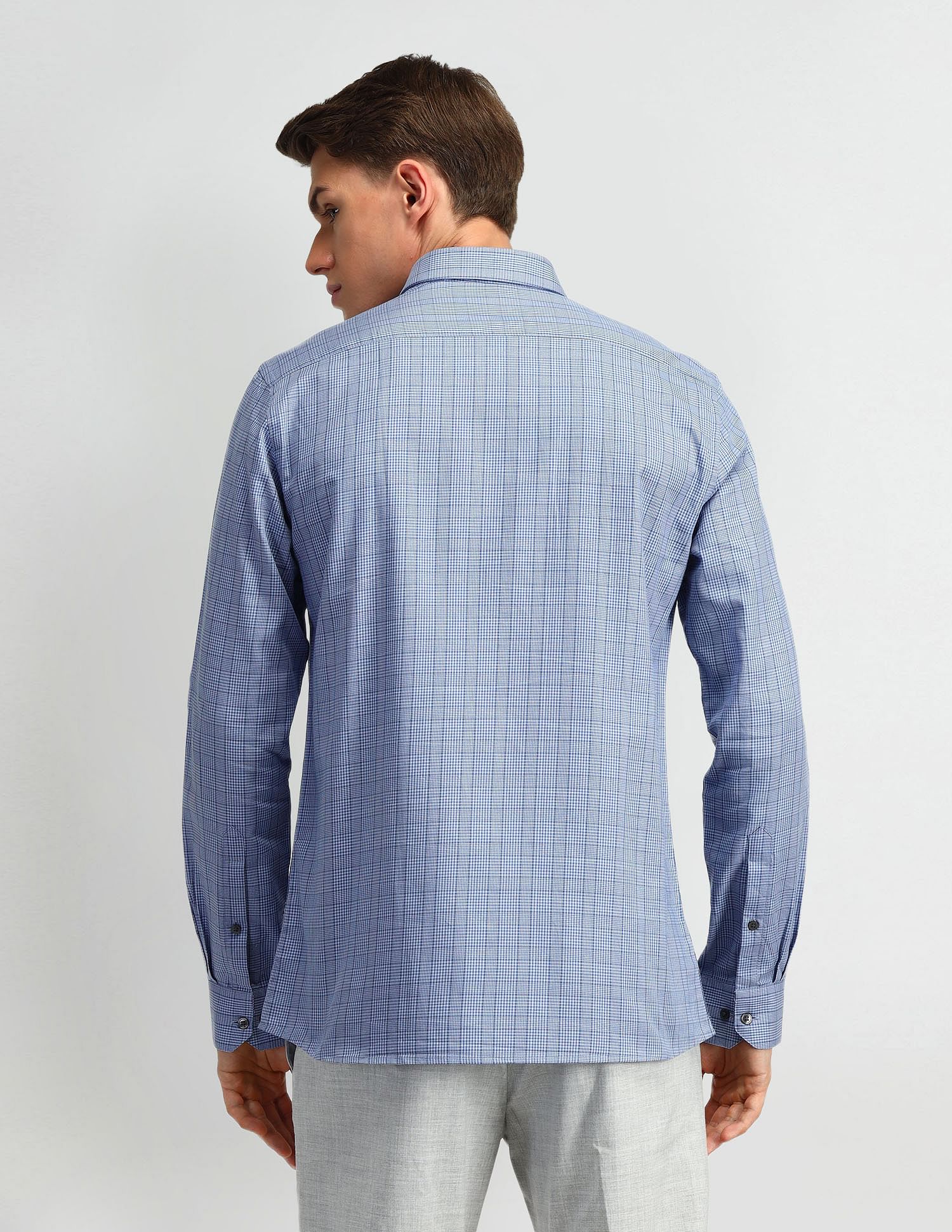 Arrow Houndstooth Cotton Shirt