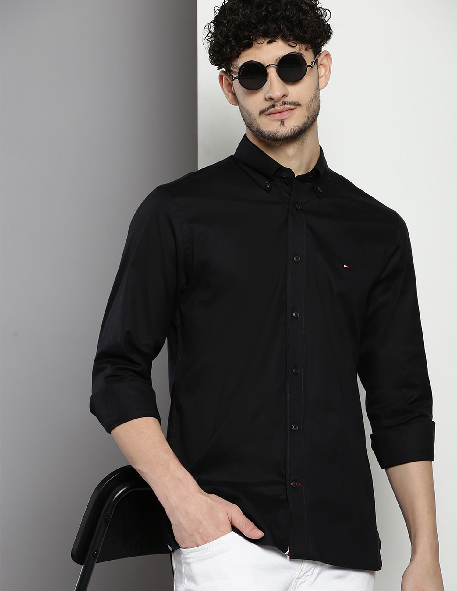 Tommy Hilfiger Solid Twill Shirt