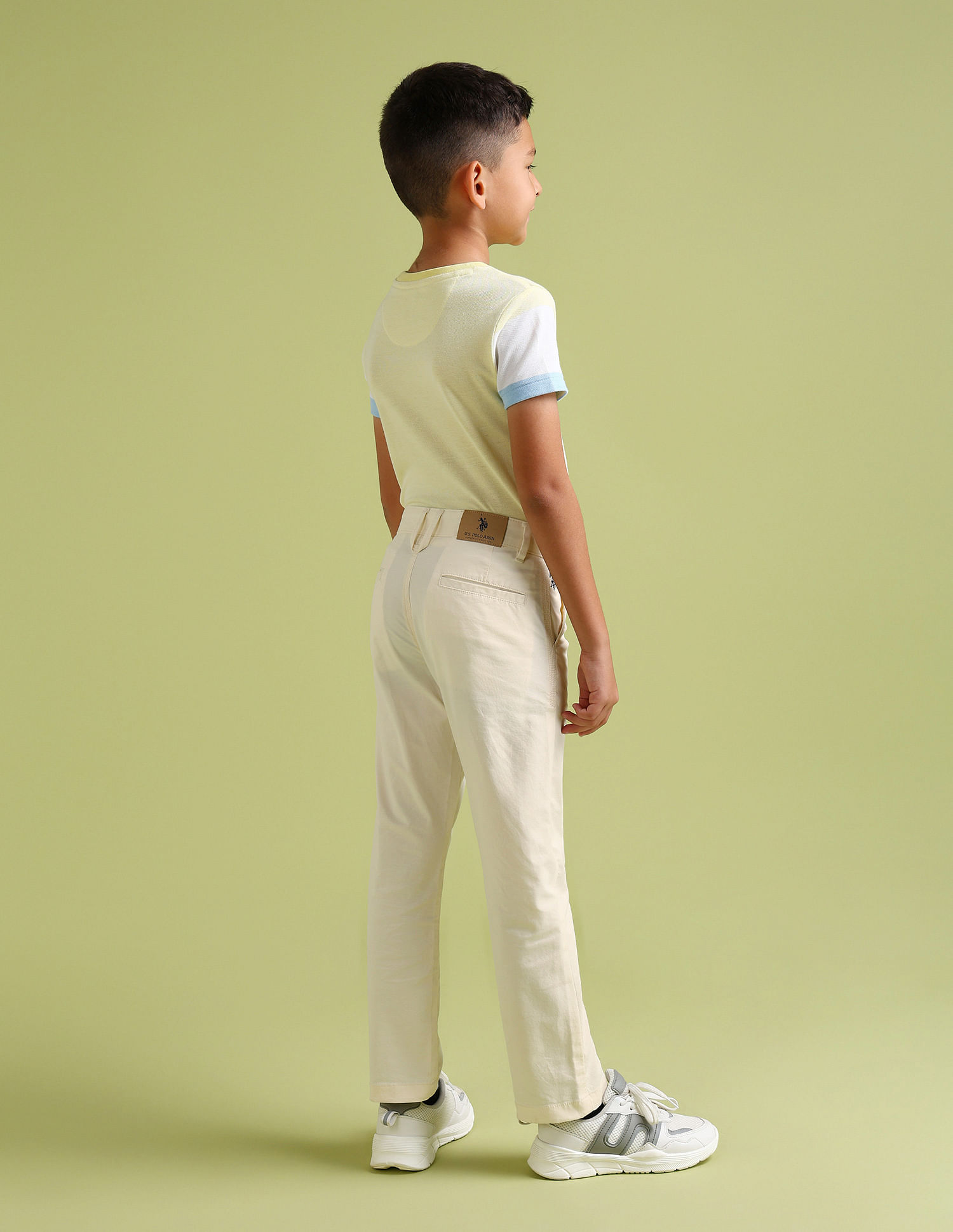 U.S. Polo Assn. Kids Boys Slim fit Twill Trousers