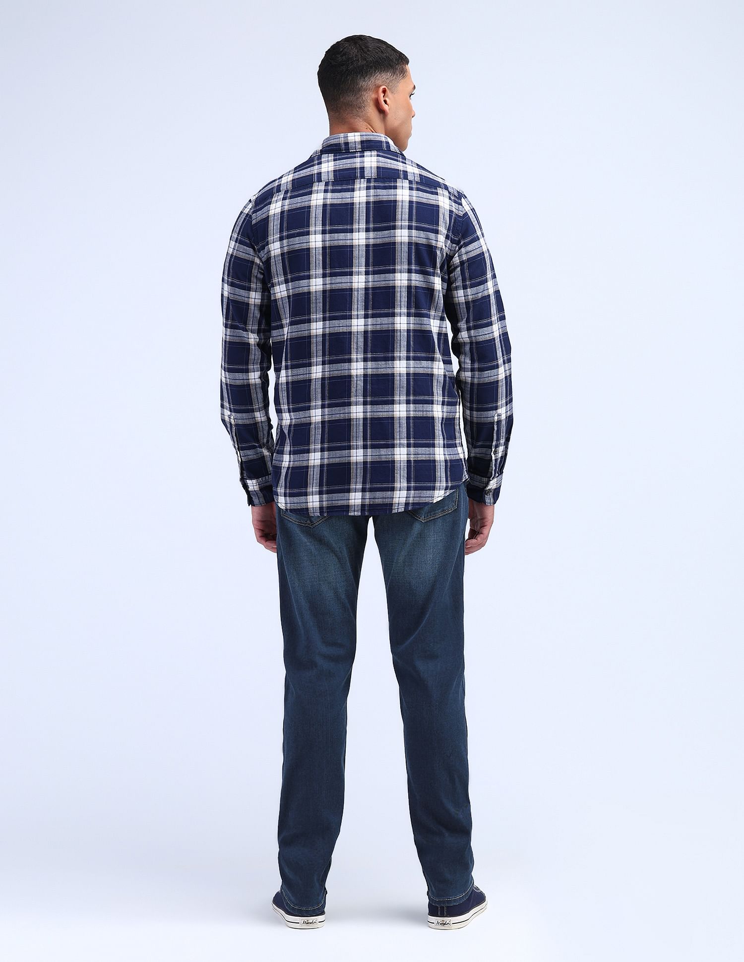 Flying Machine Slash Slim Tapered Washed Jeans