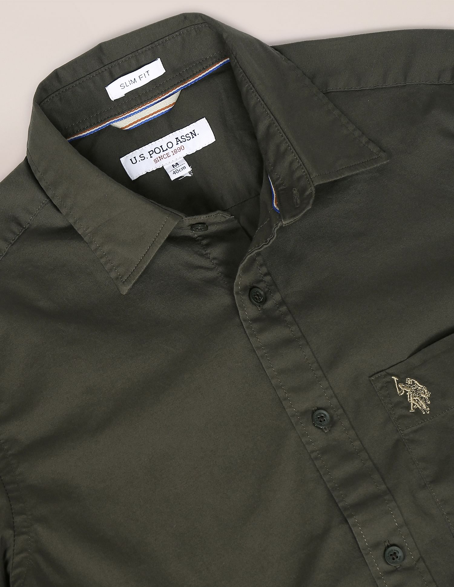 U.S. Polo Assn. Short Sleeve Slim Casual Shirt