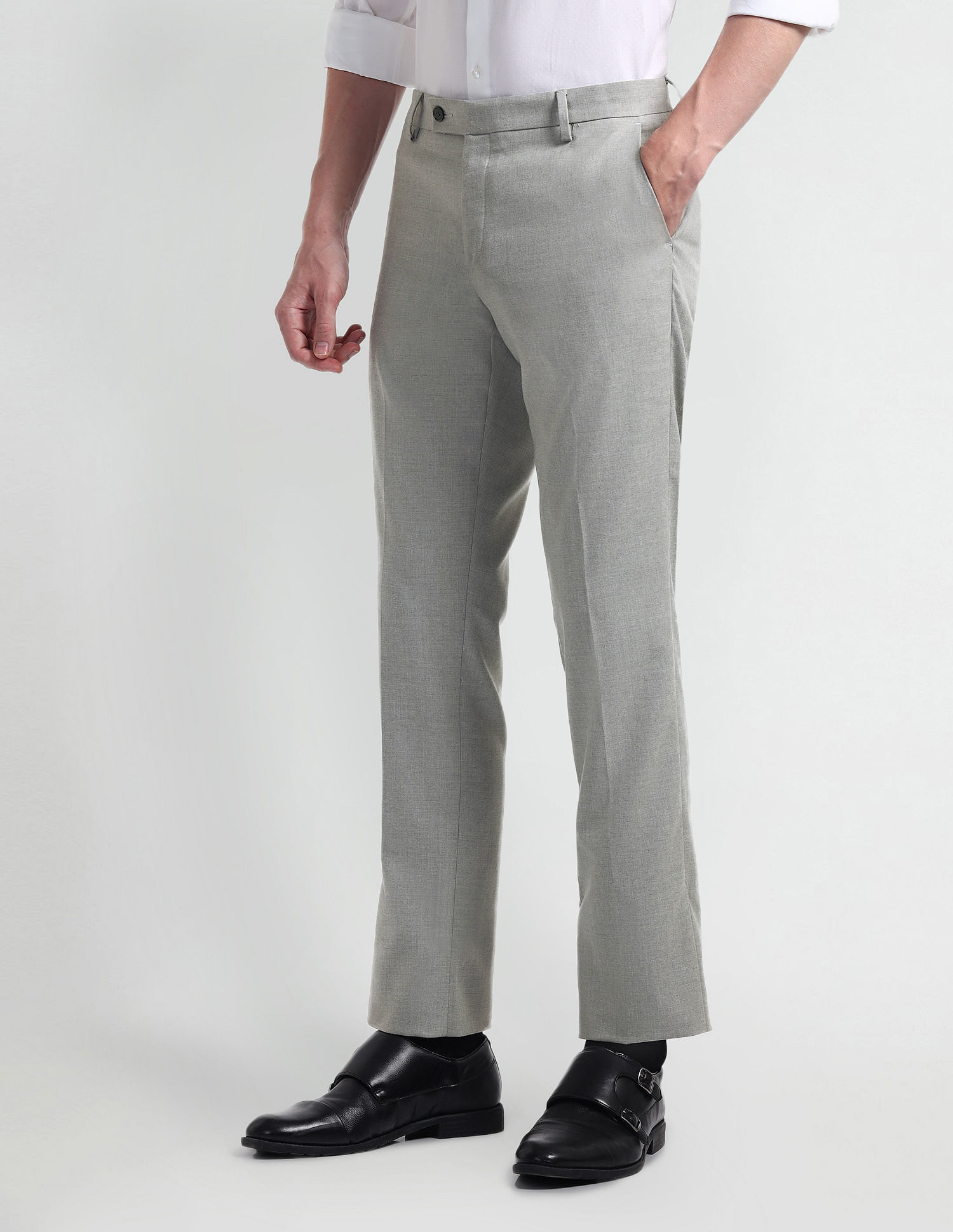 Arrow Tapered Fit Dobby Trousers