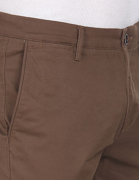 U.S. Polo Assn. Austin Tapered Fit Solid Trousers