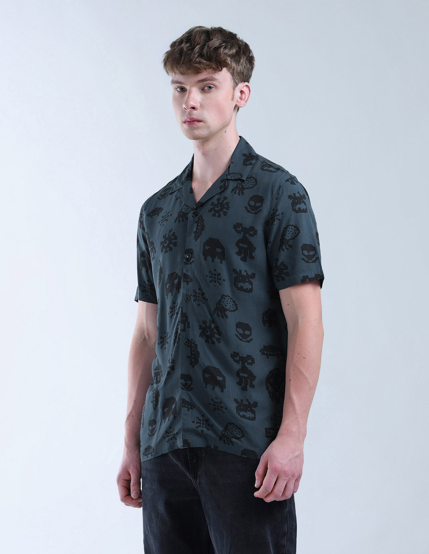 Flying Machine All Over Printed Digitopia Shirt