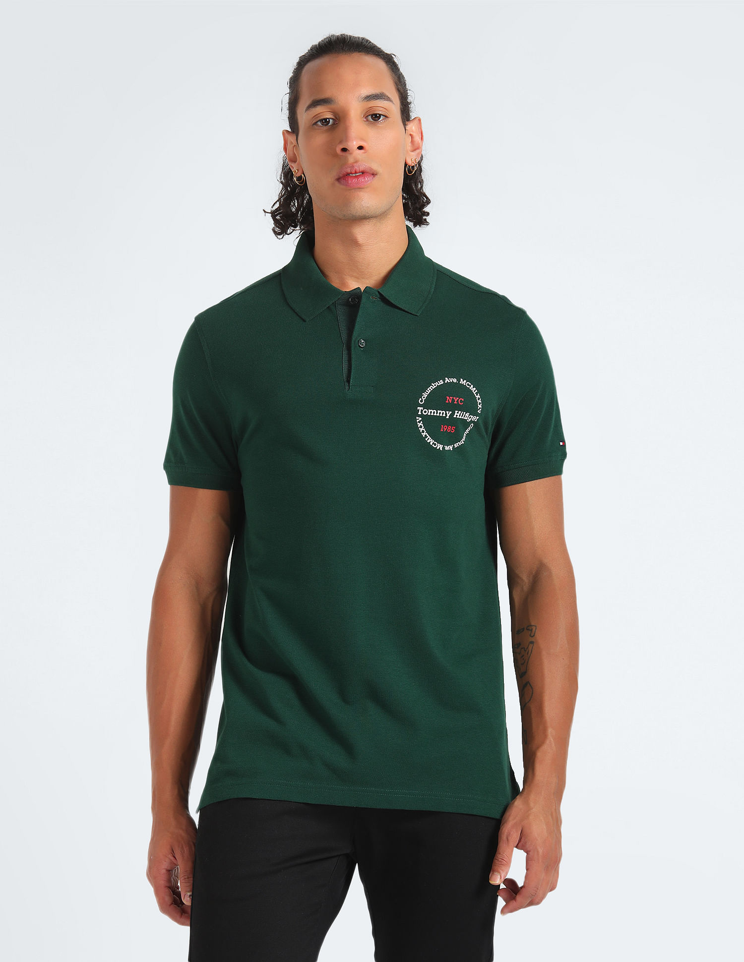 Tommy Hilfiger Roundall Logo Regular Fit Polo Shirt