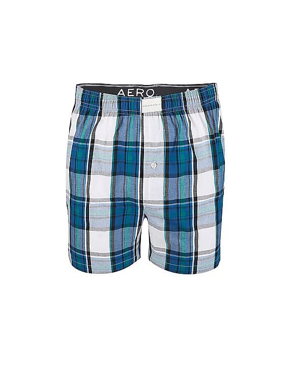 Aeropostale Woven Plaid Boxers