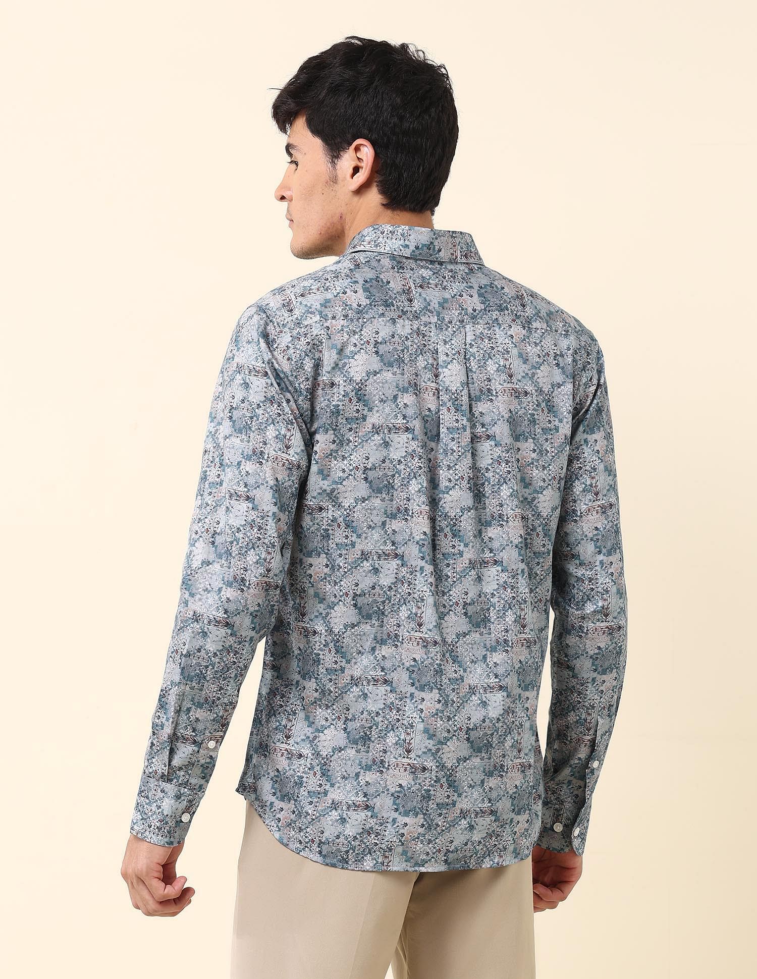 U.S. Polo Assn. All Over Printed Tailored Fit Shirt