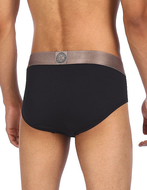 Buy Calvin Klein Underwear Elasticized Waist Solid Hip Briefs
