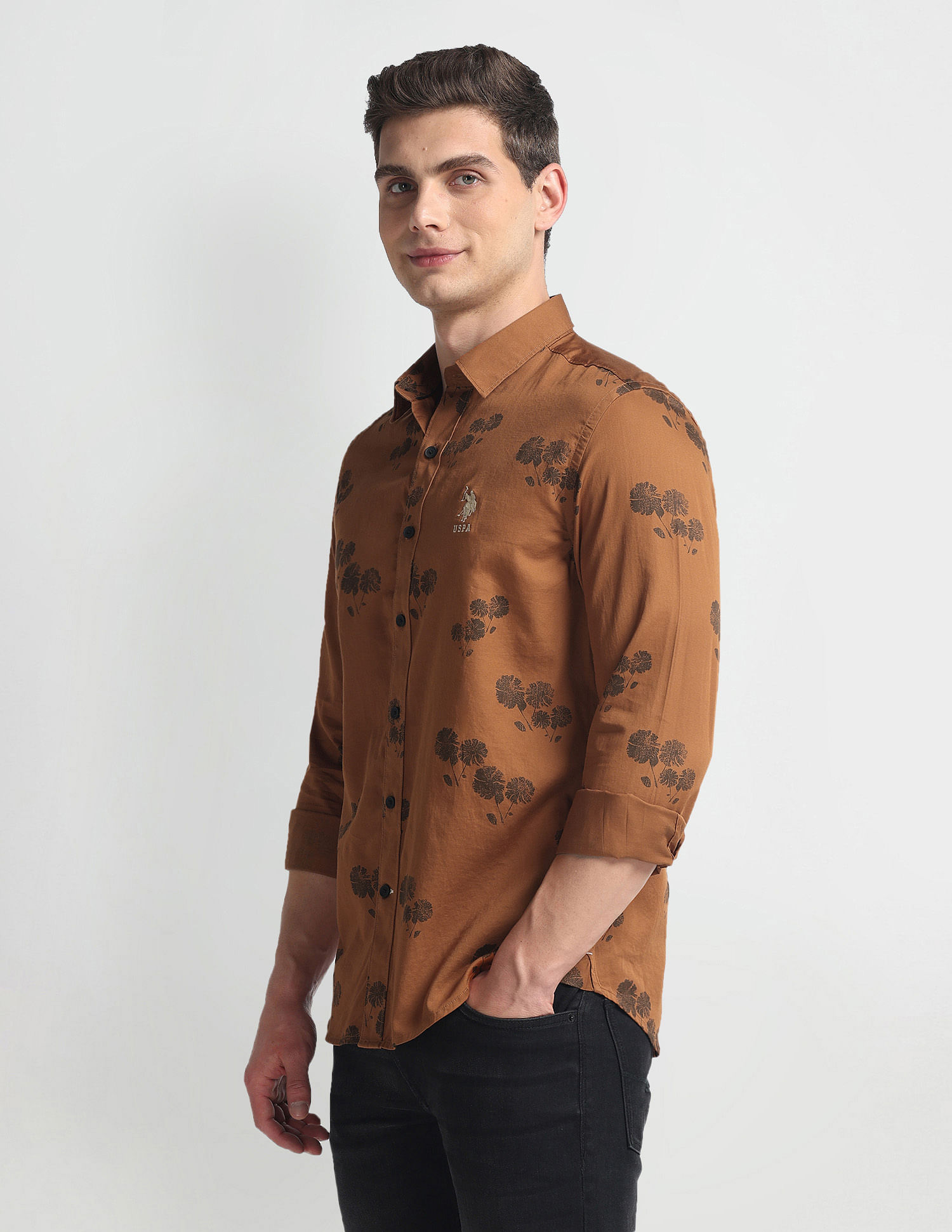 U.S. Polo Assn. Denim Co. Slim Fit Graphic Print Shirt