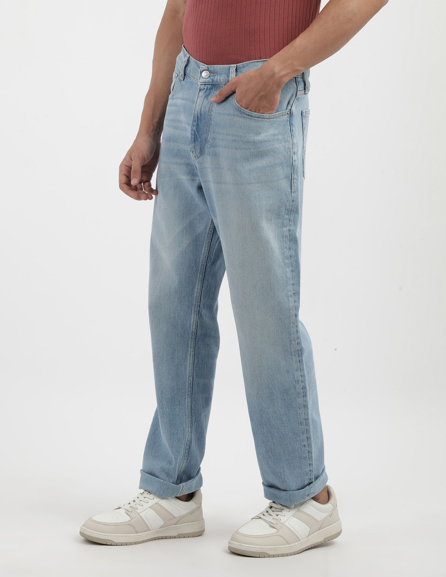 Tommy Hilfiger Mid Rise Stone Wash Jeans