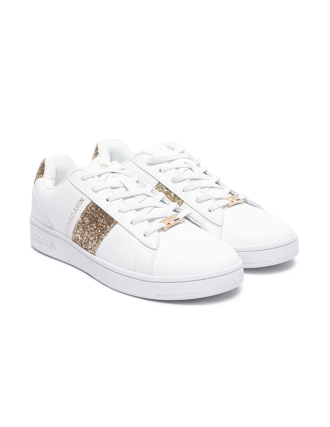 U.S. Polo Assn. Women Embellished Lace Up Kate Sneakers