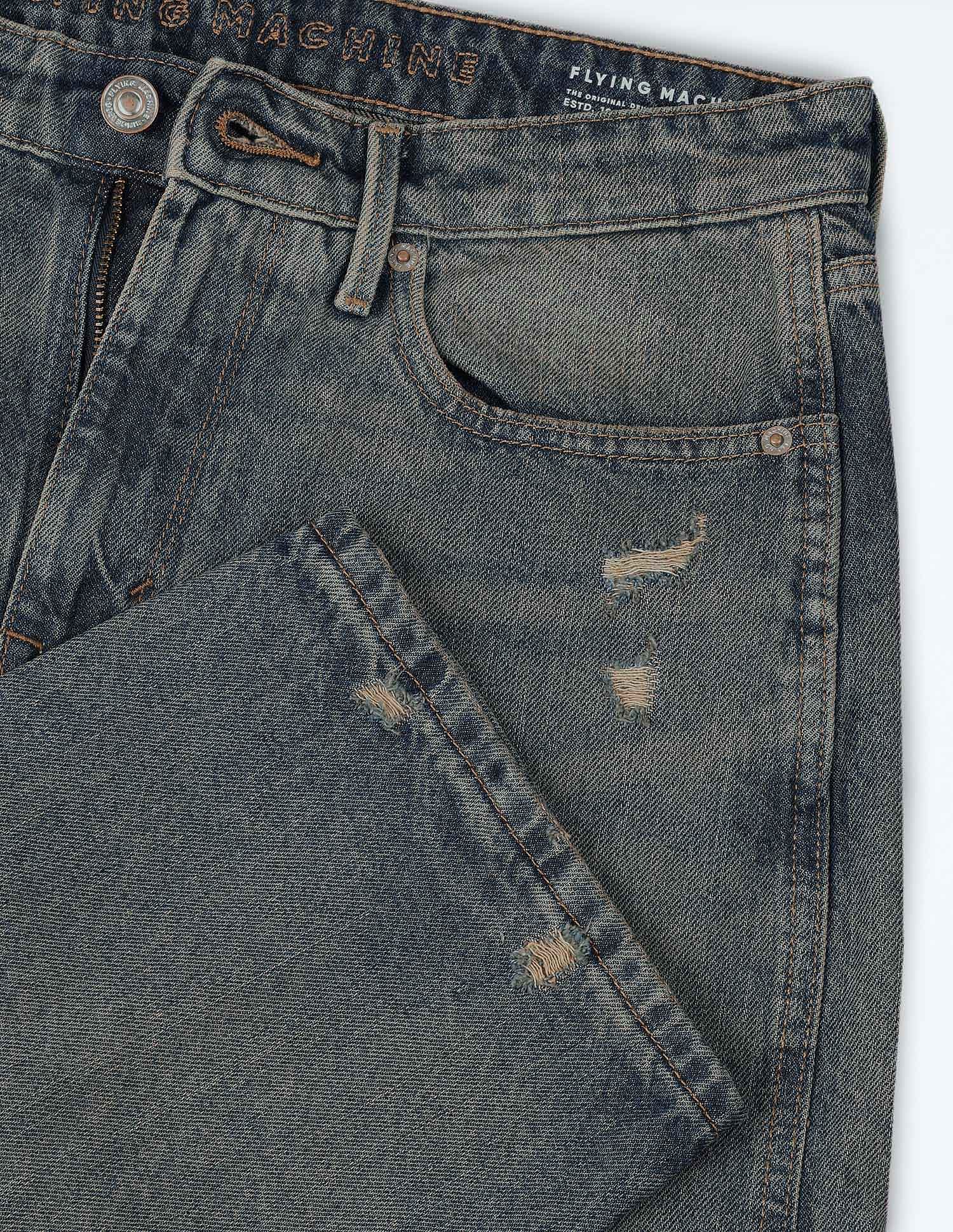 Flying Machine High Rise Loose Fit Jeans