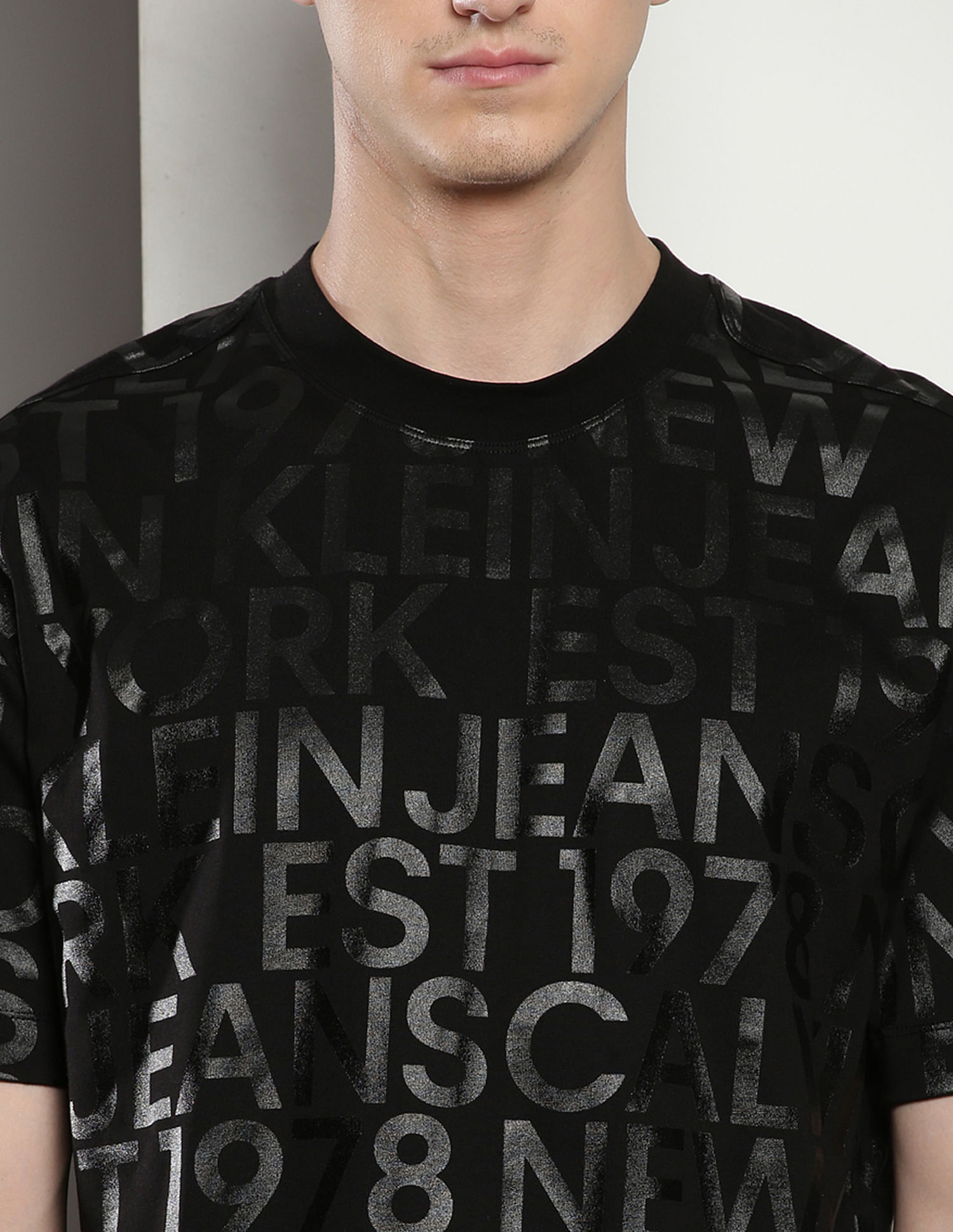 Buy Calvin Klein All Over Logo Relaxed T-Shirt - NNNOW.com