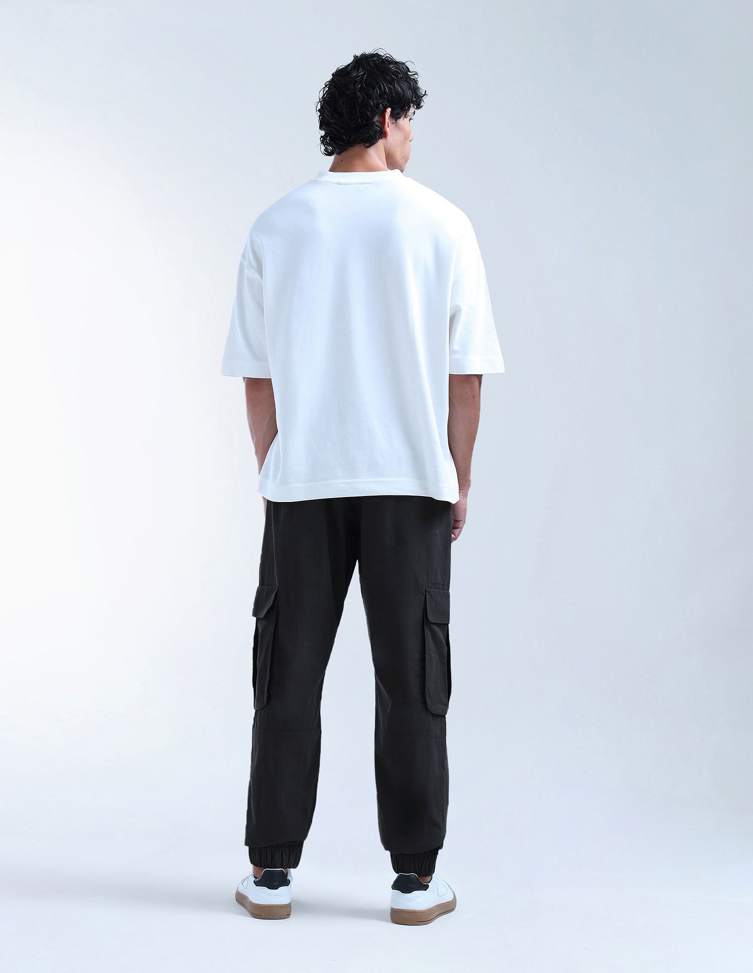 Flying Machine Mid Rise Relaxed Fit Trousers